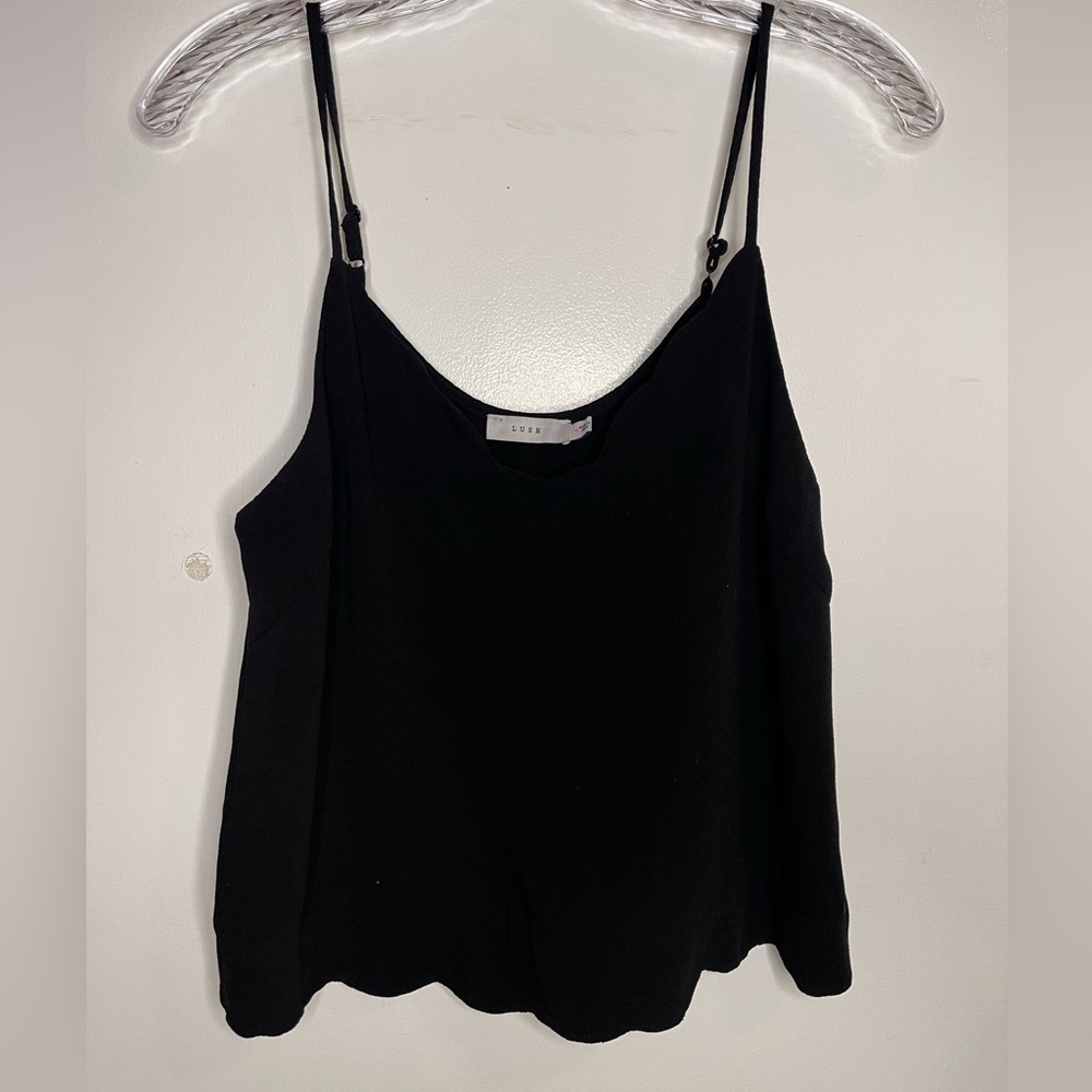 LUSH l Black Spaghetti Strap Cami Tank Top l Size M l Poshmark